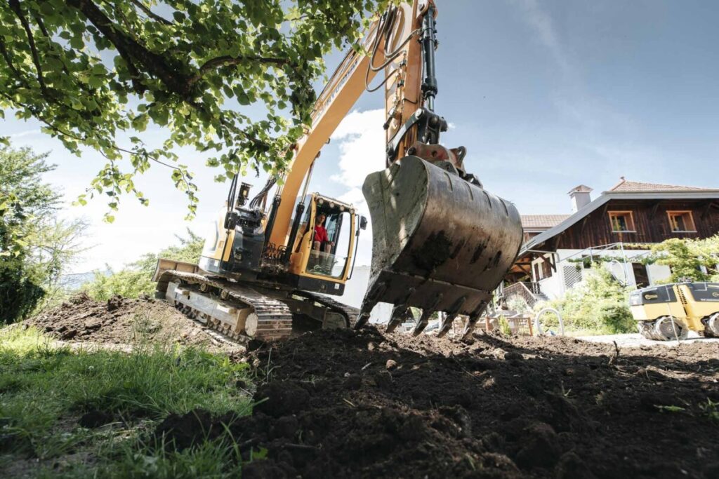 Chantier de terrassement d'une maison - Entreprise Boisier TP