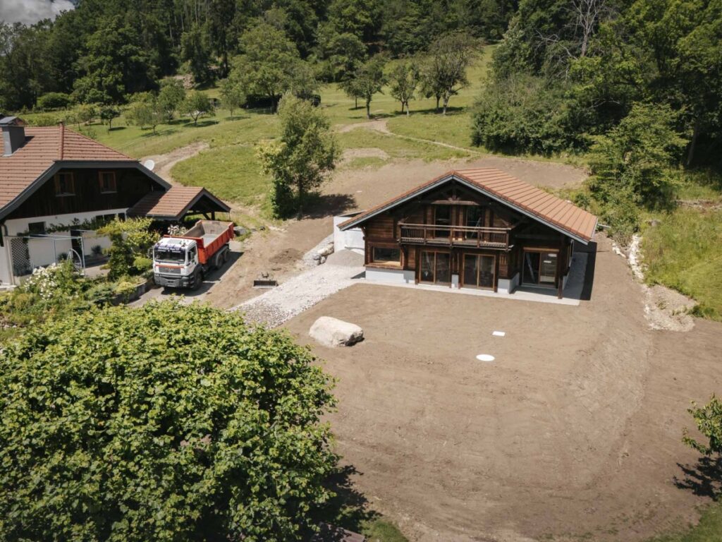 Chantier d'aménagement extérieur - Entreprise Boisier TP